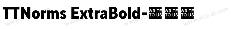 TTNorms ExtraBold字体转换